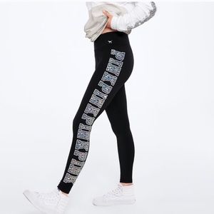 NWT vs pink bling leggings xs